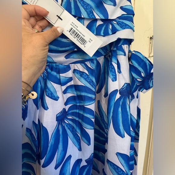 Blue banana Print Women's maxi skirt size M nwt - Picture 9 of 10